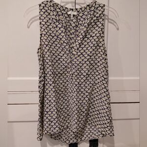 Joie Elephant Print 100% Silk Tank Top Sz Med